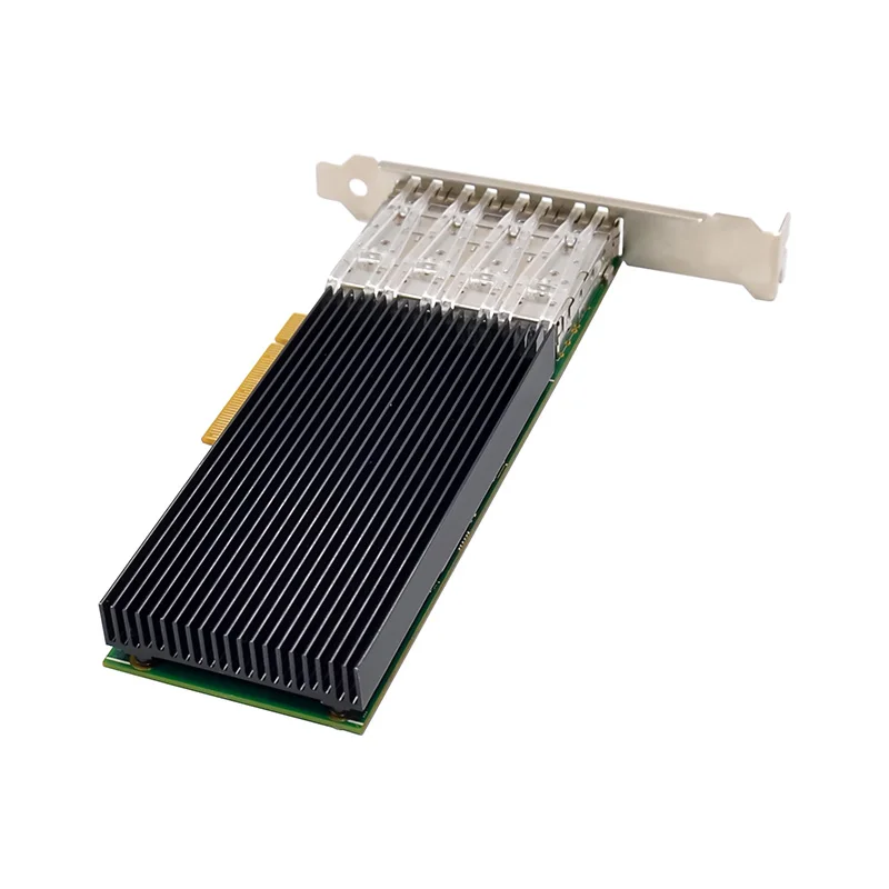 Quad Port 10GbE SFP+ Fiber Ethernet Intel X722 Chip PCI-E X8 Controller Card X722-DA4 RDMA Server Fiber Network Adapter NIC