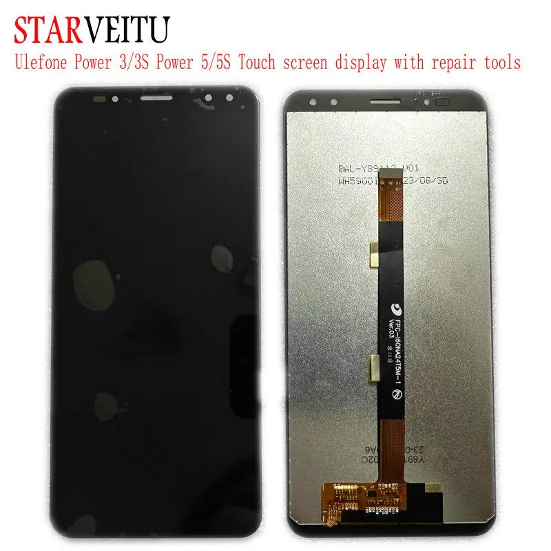 Для Ulefone Power 3/3S Power 5/5S ЖК-дисплей с сенсорным экраном, аксессуары для мобильных телефонов