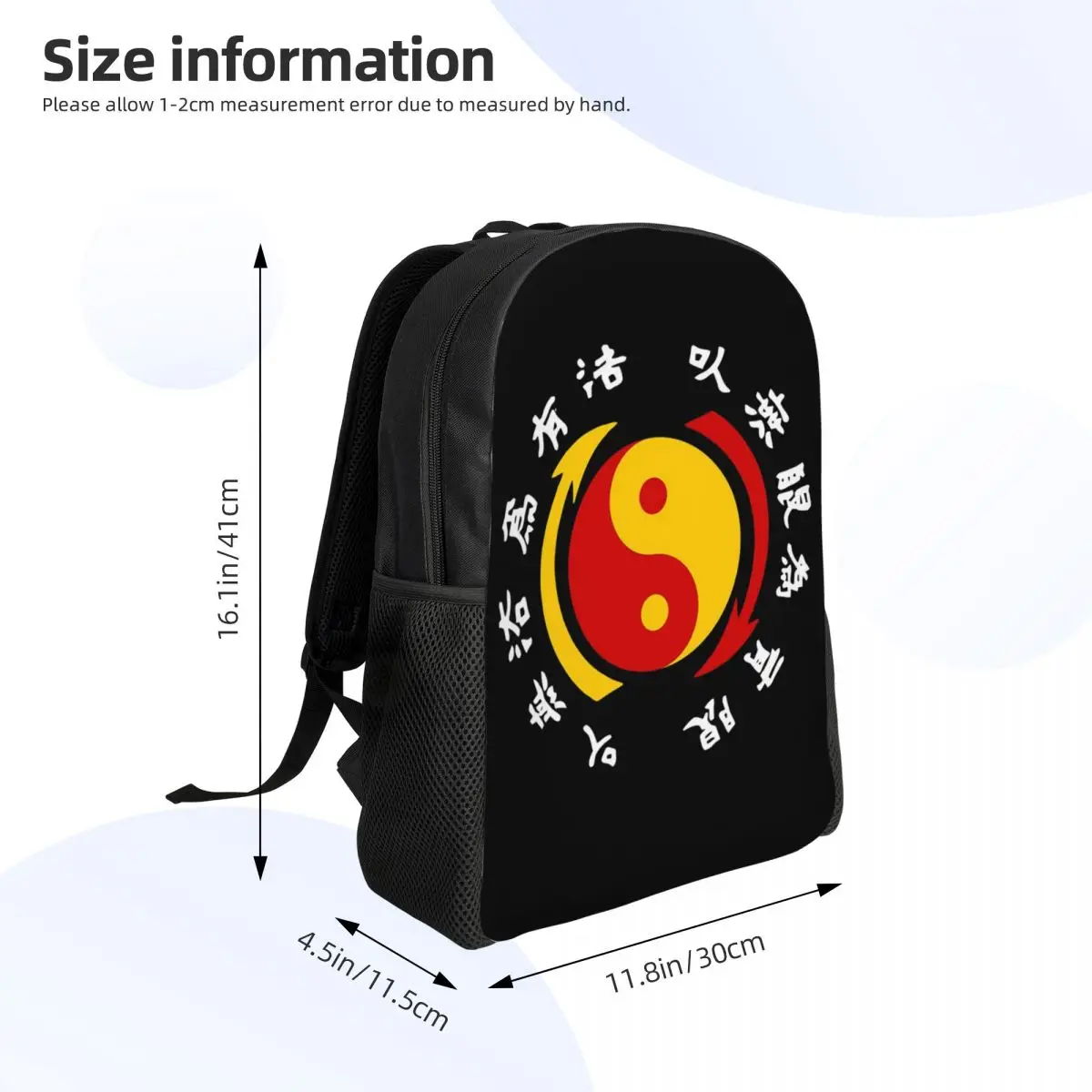 JKD Jeet Kune Do Logo mochila para estudiantes, mochila escolar, mochila de viaje para senderismo para niños y niñas, mochila de moda, bolsos de hombro