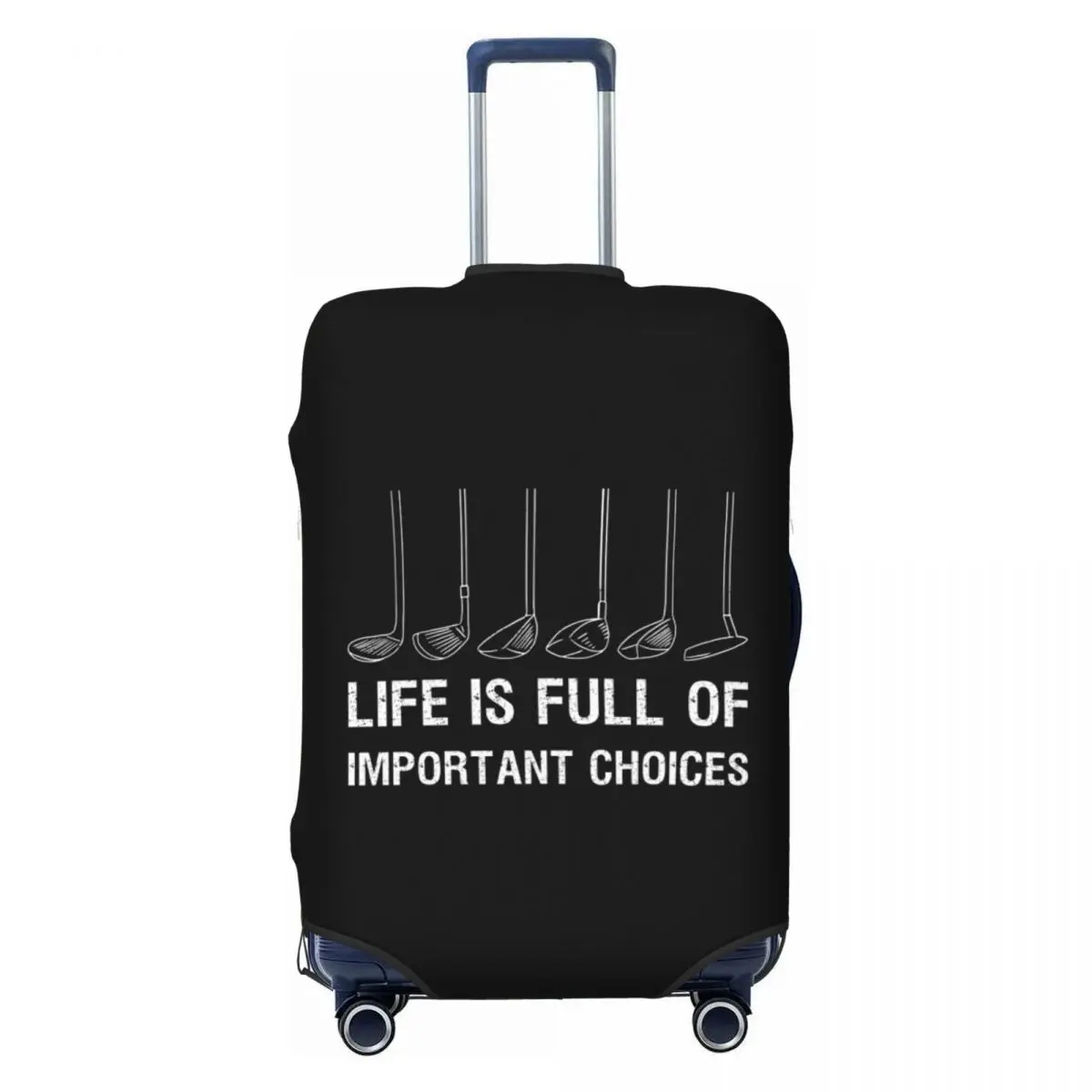 

Custom Funny Funny Golf Quote Luggage Cover Protector Washable Travel Suitcase Covers