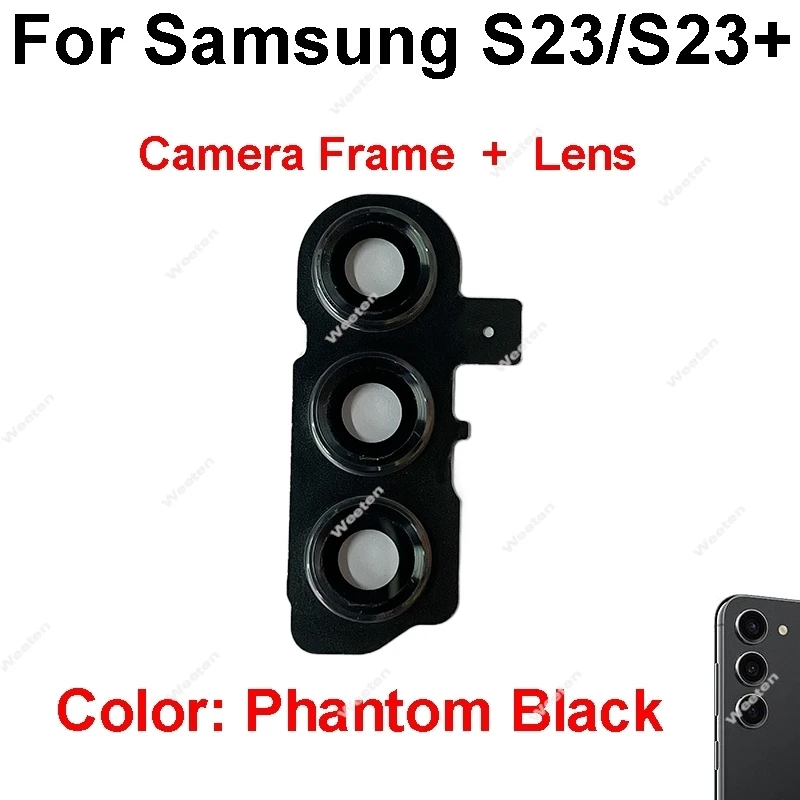 

For Samsung Galaxy S23 S23FE S23Plus S23Ultra S911 S711 S916 S918 new back Camera glass lens cover mobile phone Repair Parts
