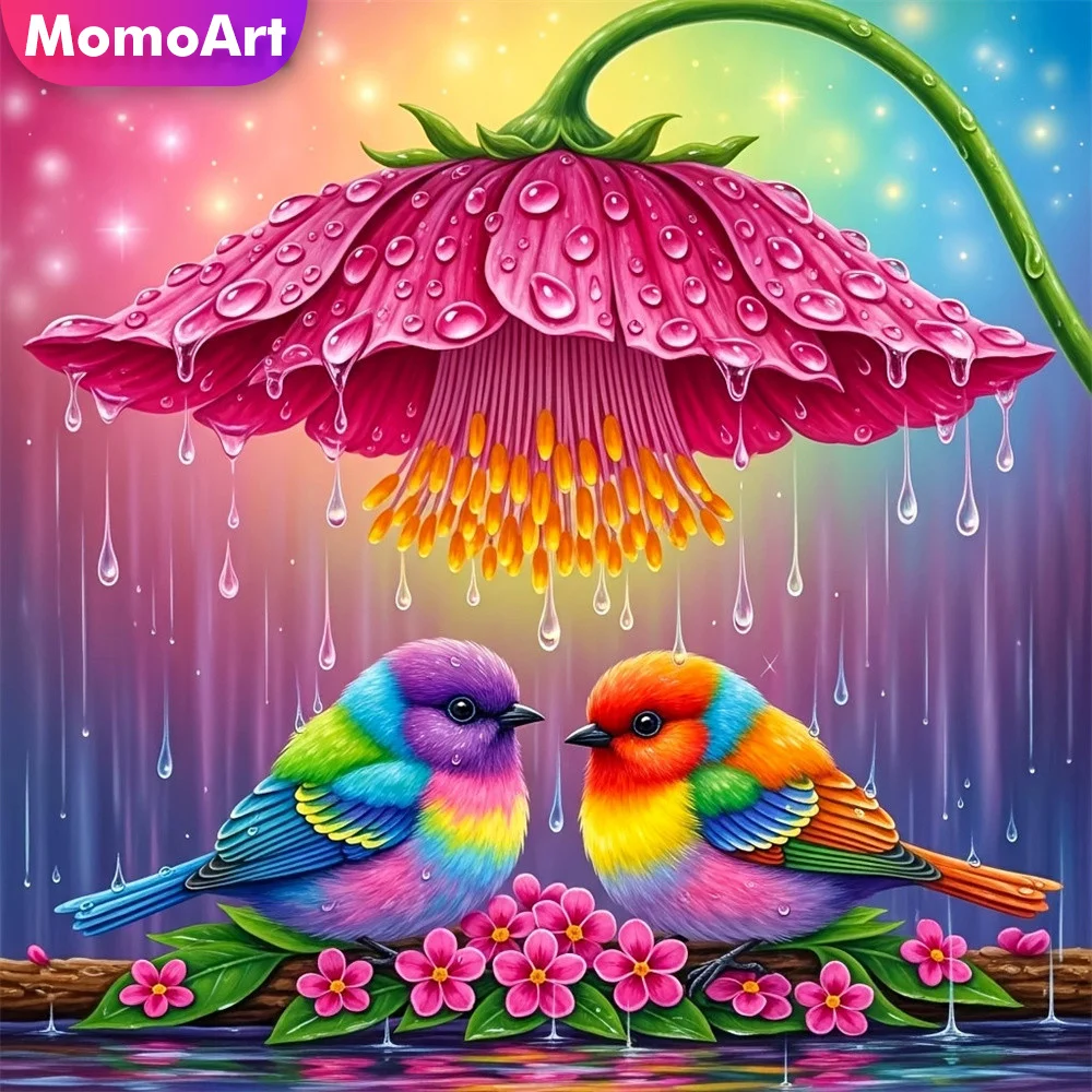 

Momoart 5D DIY Diamond Embroidery Animal Painting Bird Acrylic Craft Supplies Cross Stitch Diamond Mosaic Flower Child Hobby