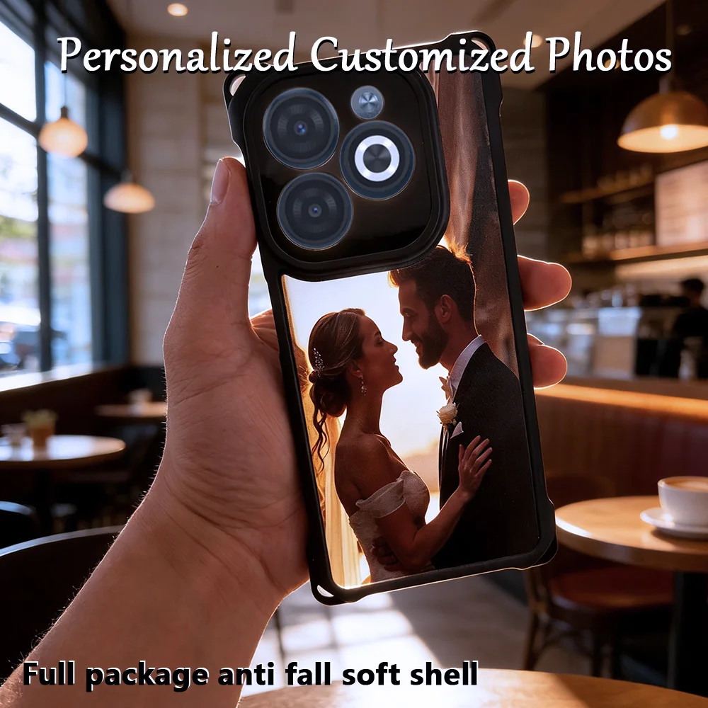 Customized Photo of Four corner anti fall phone case for Infinix Hot 50/40/30/Note 40/30/12/Smart 10/9/8/7 view 4