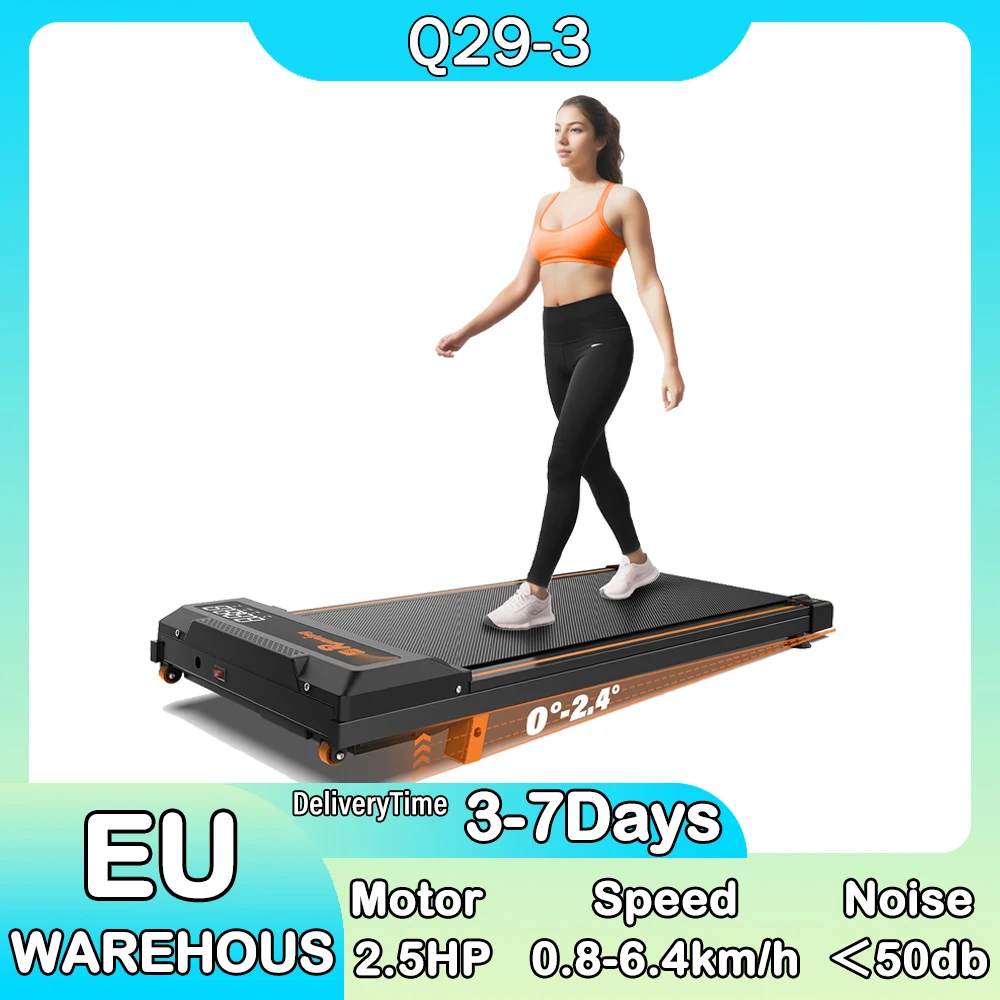 Q29-3 Tapis roulant pieghevole da 2,5 HP Velocità 1-6 km/h Area di marcia 89x38,1 cm Carico massimo 120 kg Tapis roulant da passeggio per la casa