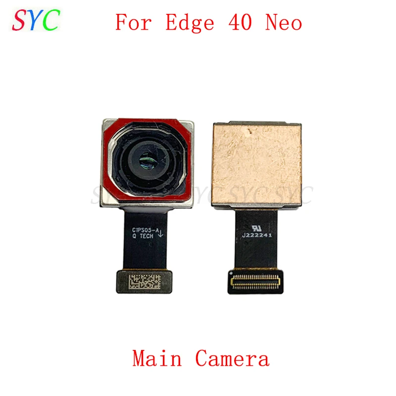 

Гибкий кабель задней и передней камеры для Motorola Edge 40, Neo, основной большой маленький модуль камеры, запасные части