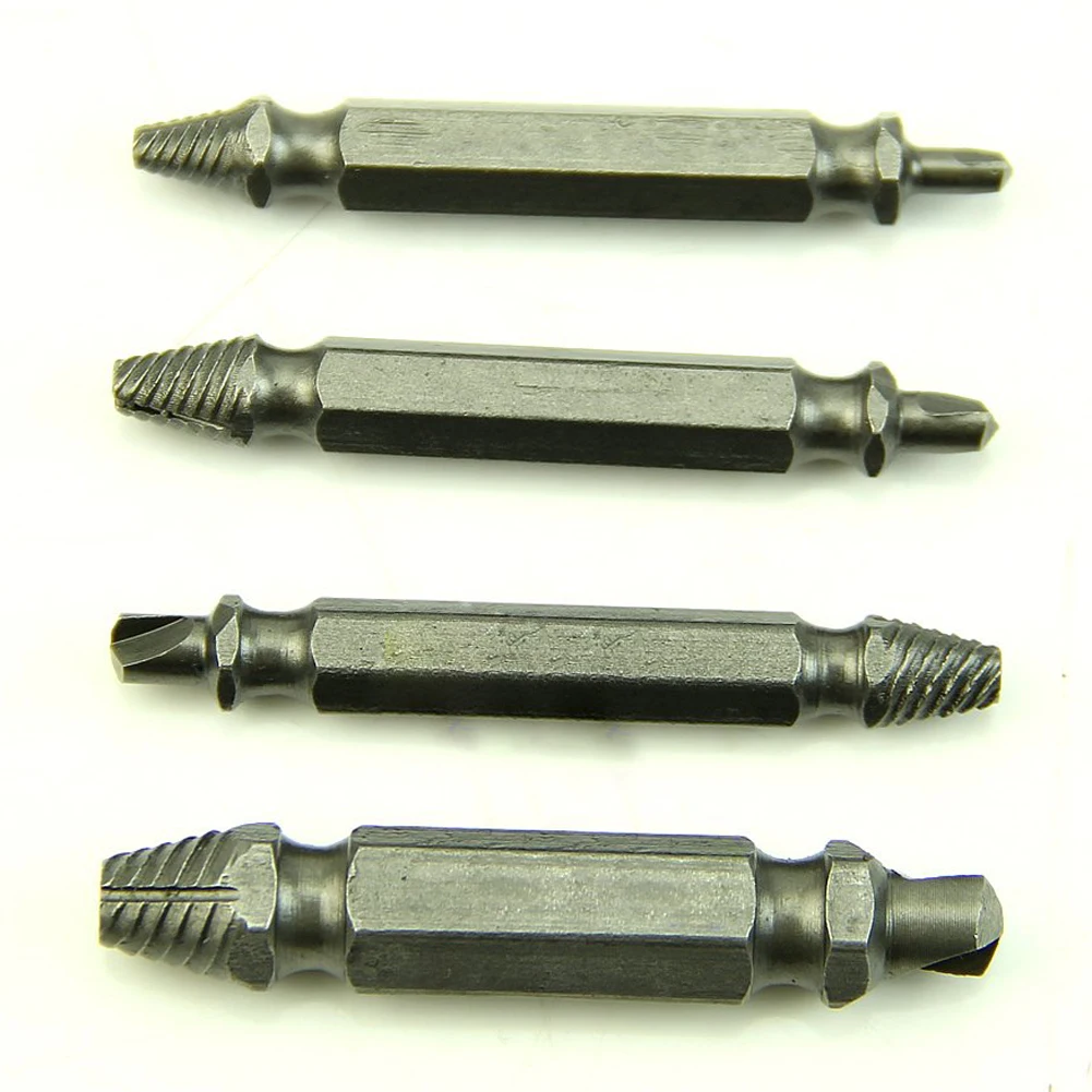 4X Screw Extractor Drill Bits Guide Set Broken Bolt Remover Easy Out #1 #2 #3