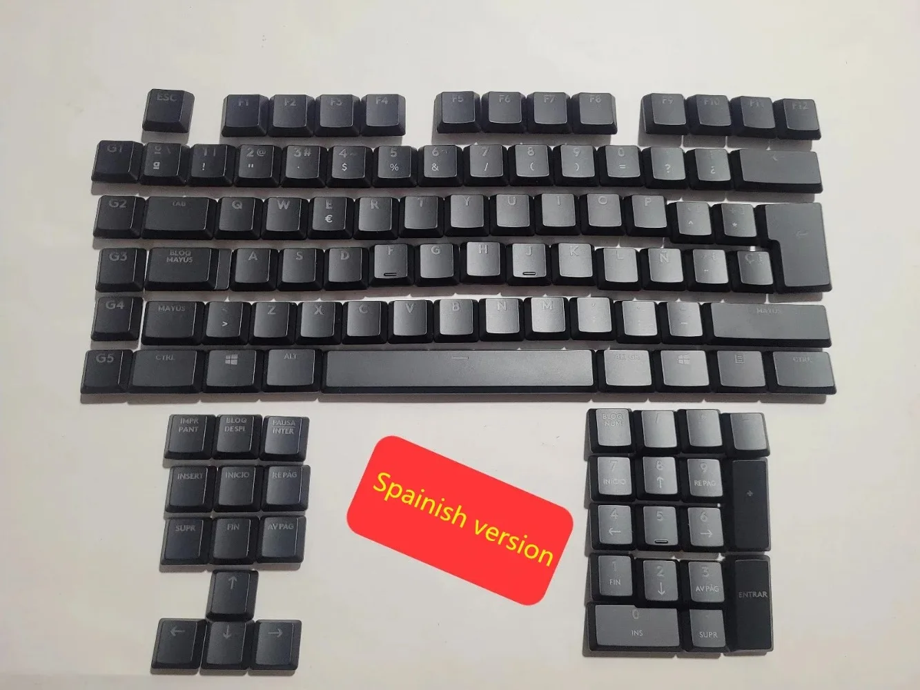 New backlit keycaps with EU US JP layout compatible with Logitech G913 G813 G815 G915 TKL mechanical keyboard view 5