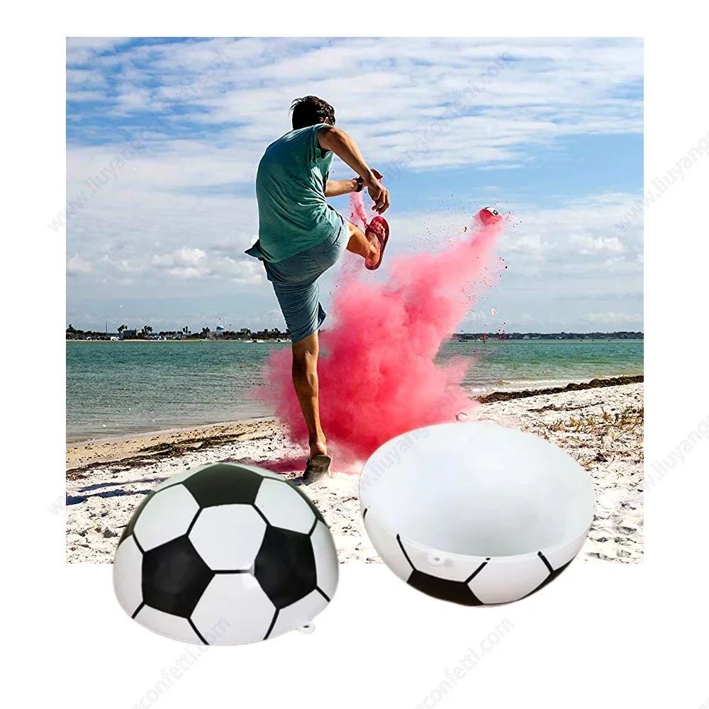 Party Props Gender Reveal Supplies Football Powder Footballs DIY Baby Shower Welcome Girls Football Infant Holi Boy or Girl SFX