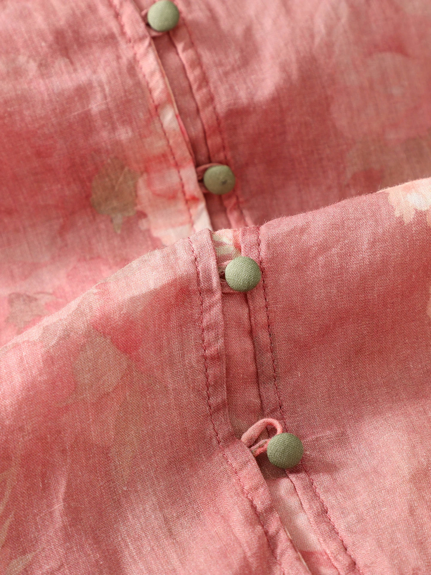 Rétro imprimé coton lin irt femmes été nouveau chinois Zen Sle Cool Sensation sept Sve lin thé Costume haut