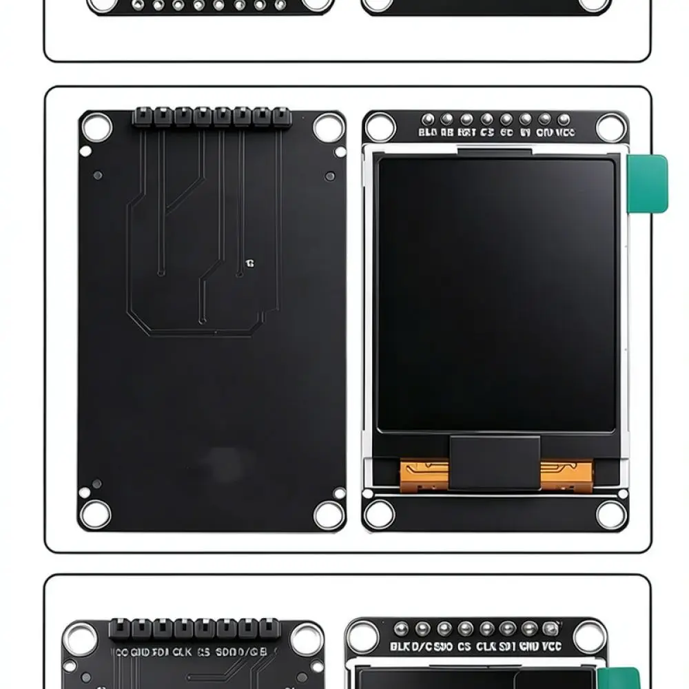 Embedded TFT Color LCD Screen Module For WAVGAT ST7735 Drive SPI Interface Display Panel Prototype Hardware Component Supplies
