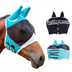 Horse Mask Mesh Fly Pony For With Tape UV Protection