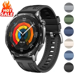 22mm Composite Silicone Strap For Huawei Watch GT4/5 46mm Official Nylon Braided Bracelet Band Huawei Watch 4/GT5-4-3-2 Pro Belt