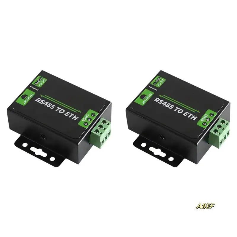 US 플러그 간의 통신이 용이한 고속 저전력 RS485-RJ45를 갖춘 2X RS485-이더넷 변환기