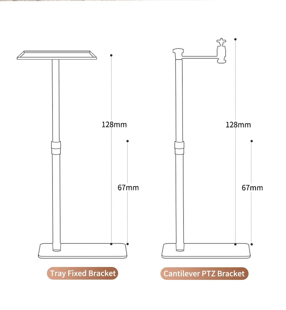 Floor Projector Support Stand Metal Holder Multi-angle Adjustable 360 ° Rotating Projector Bracket for Film Video Projector