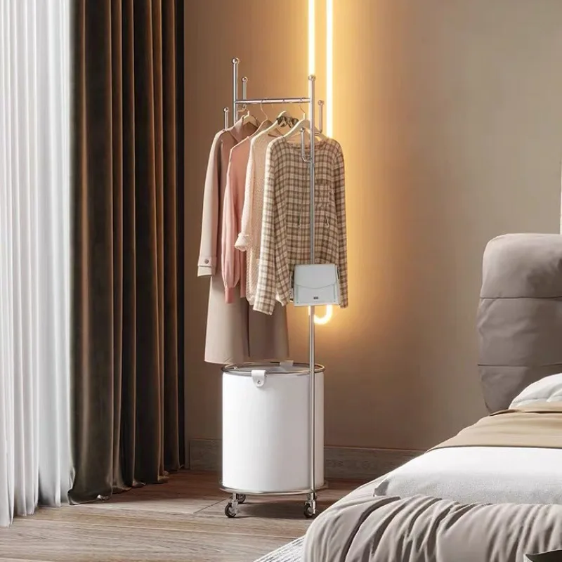 Appendiabiti in acciaio inossidabile Appendiabiti da pavimento per camera da letto, scaffale Appendiabiti da comodino verticale per uso domestico