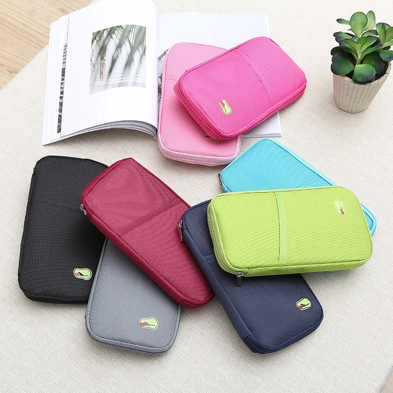 1PC Travel Wallet, Family Passport Holder, Organizer, Travel Accessories, Document Bag, Cardholder, Portable Storage