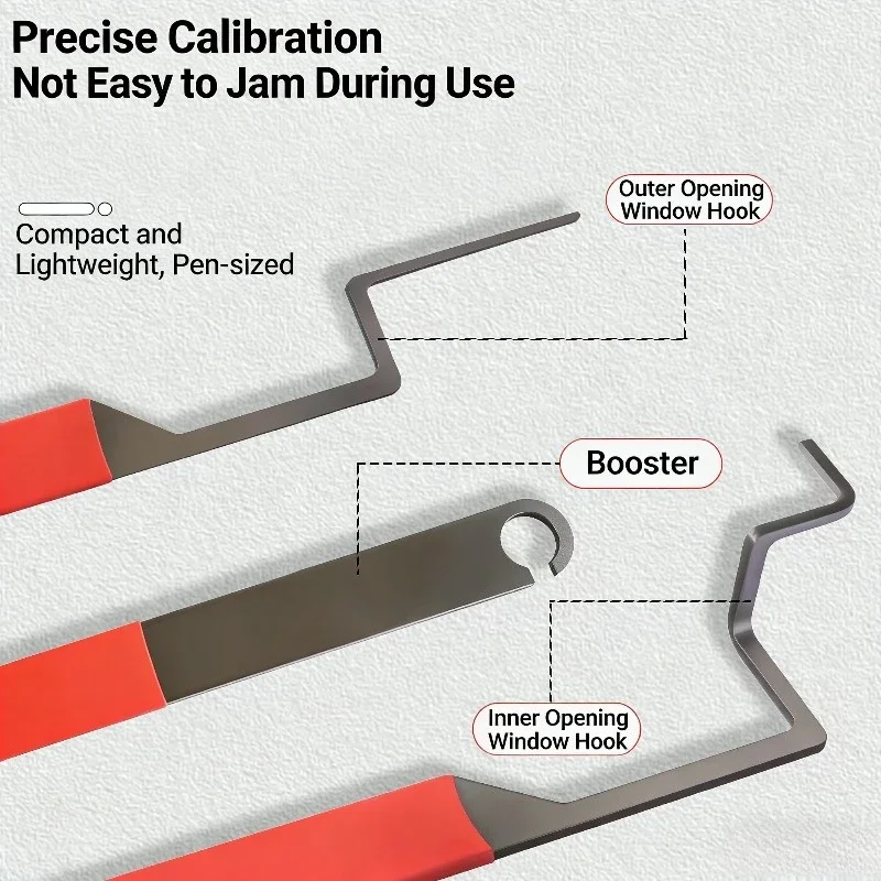 

10Set Casement Window Unlocking Tool Anti-slip Jammed Window Opener for Broken Lock Box Internal External Glass Door Window Repa