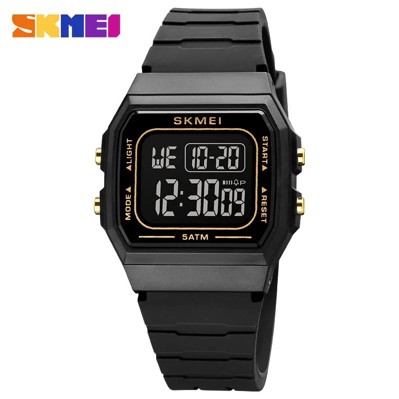 SKMEI Electronic Watch Student Electronic Simple Waterproof LED Watch Men\'s and Women\'s Couple Watch 1683