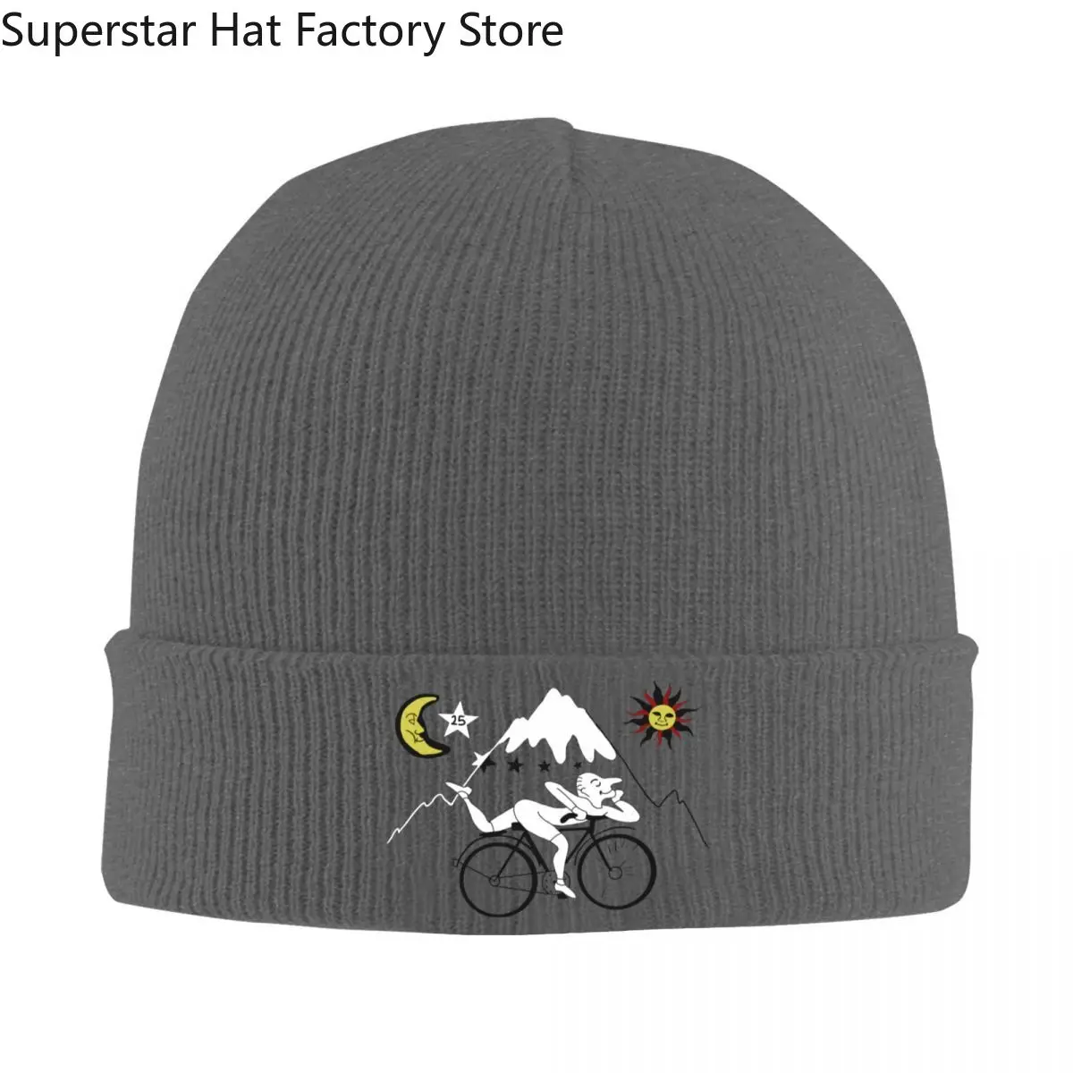 Bicycle Day Albert Hofmann Hat Autumn Winter Beanies Warm Lsd Acid Blotter Party Caps Unisex Acrylic Bonnet