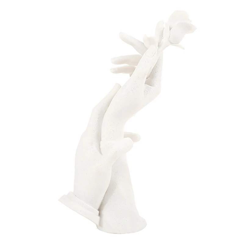 Anel de Resina Escultura Molde Mão, Exibição de Jóias, Suporte do Anel, Pulseira, Colar Mostrando, Estátua para Escritório, Decoração da Sala