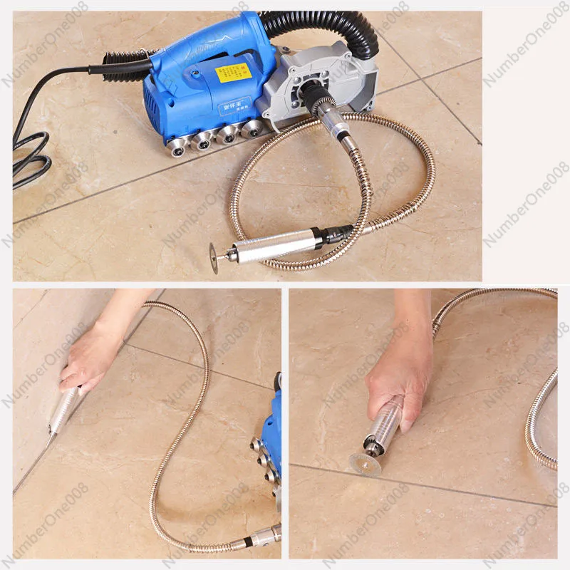 Electric Tile Grout Cleaning Machine Remover Grooving Tool for Joint Gap Seam Cleaning and Grouting