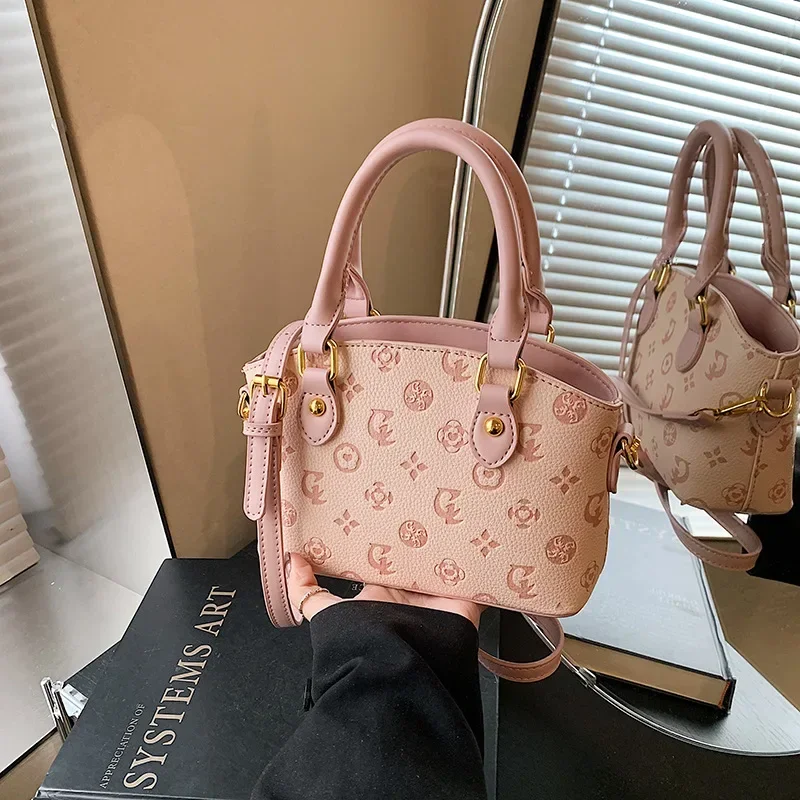 

2025 Printed Tote Women's Convertible Shoulder Bag Detachable Strap Work Commute Travel Day Night Essentials Purse