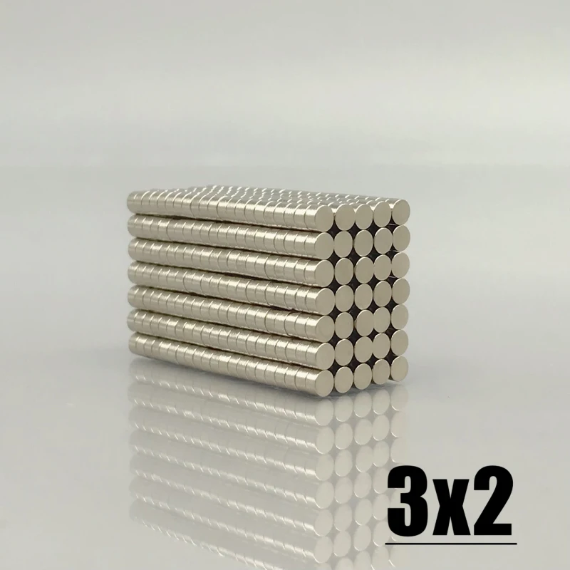 N35 NdfeB 5000pcs 3x2mm Magnet Neodymium Magnet Round Shape Permanent Magnetic Imanes Magnets 3*2 Magnet Accessory