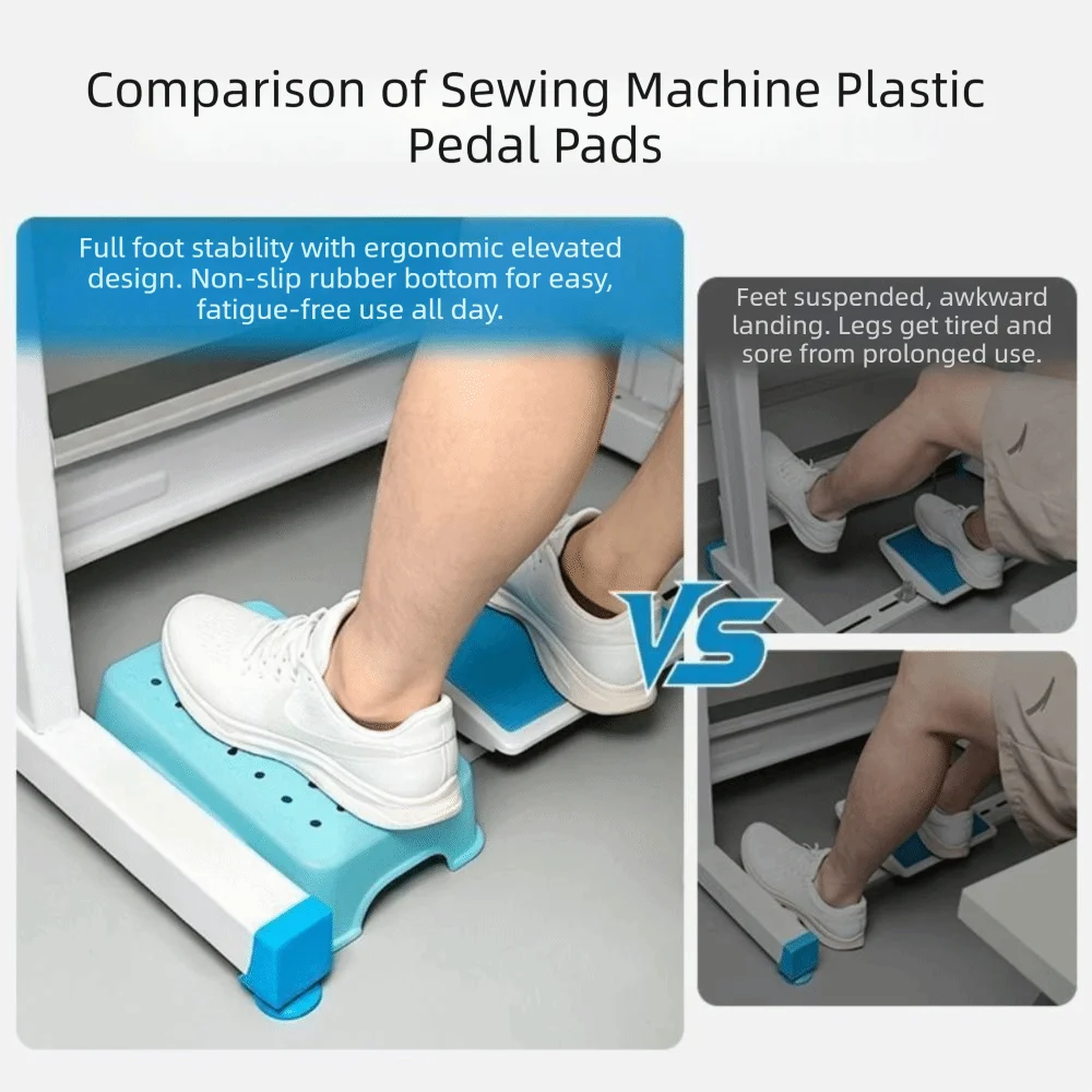 Pedal Rest Anti-Slip Foot Rest Mat Non-Slip Under Desk Foot Support Pad Comfortable Stool Mat Foot Pedal Mat Sewing Machine Use