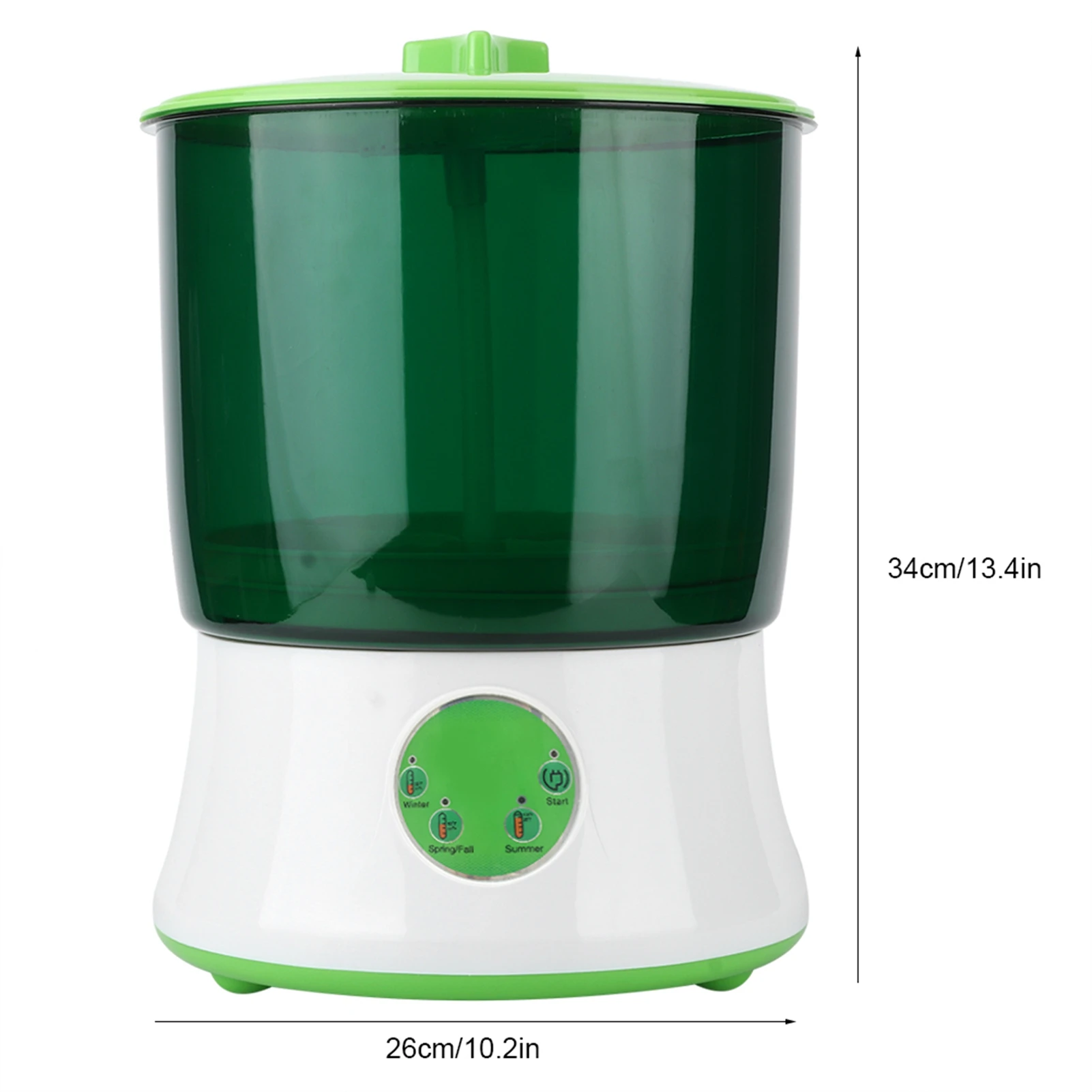 صانع براعم الفول التلقائي آلة براعم الفول المنزلية الذكية طبقة مزدوجة آلة براعم الفاصوليا صانع أدوات الحبوب #6