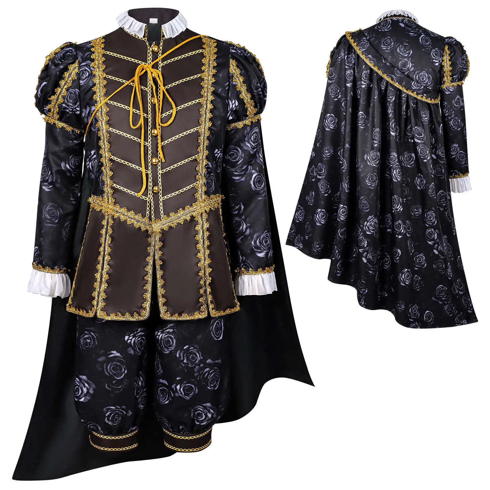 

Renaissance Court Noble Elizabethan Attire Royal Doublet King's Suit Aristocratic Costumes