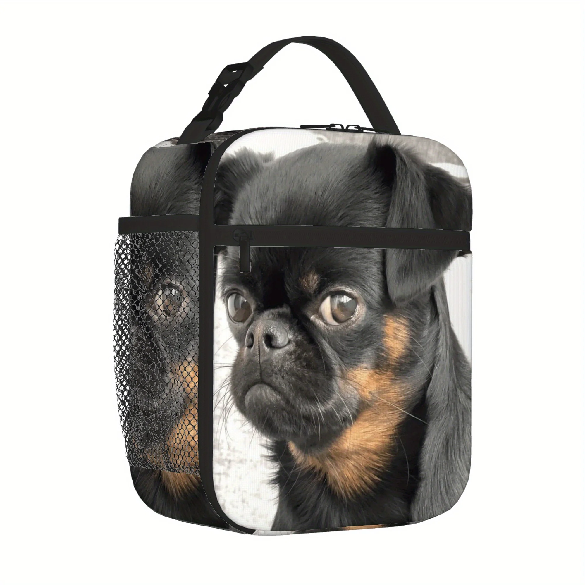 1pc a Thermal Bag Featuring a Printed Brussels Griffon Design, Insulated And Not Intended for Food Contact. Ideal for Home, Rest