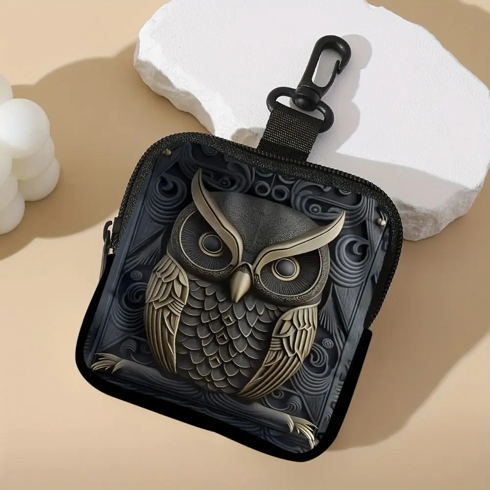 Trendy Mini Coin Purse Cat Football Mouse Water-resistant Wallet PVC Durable Earphone Bag Friends Gift