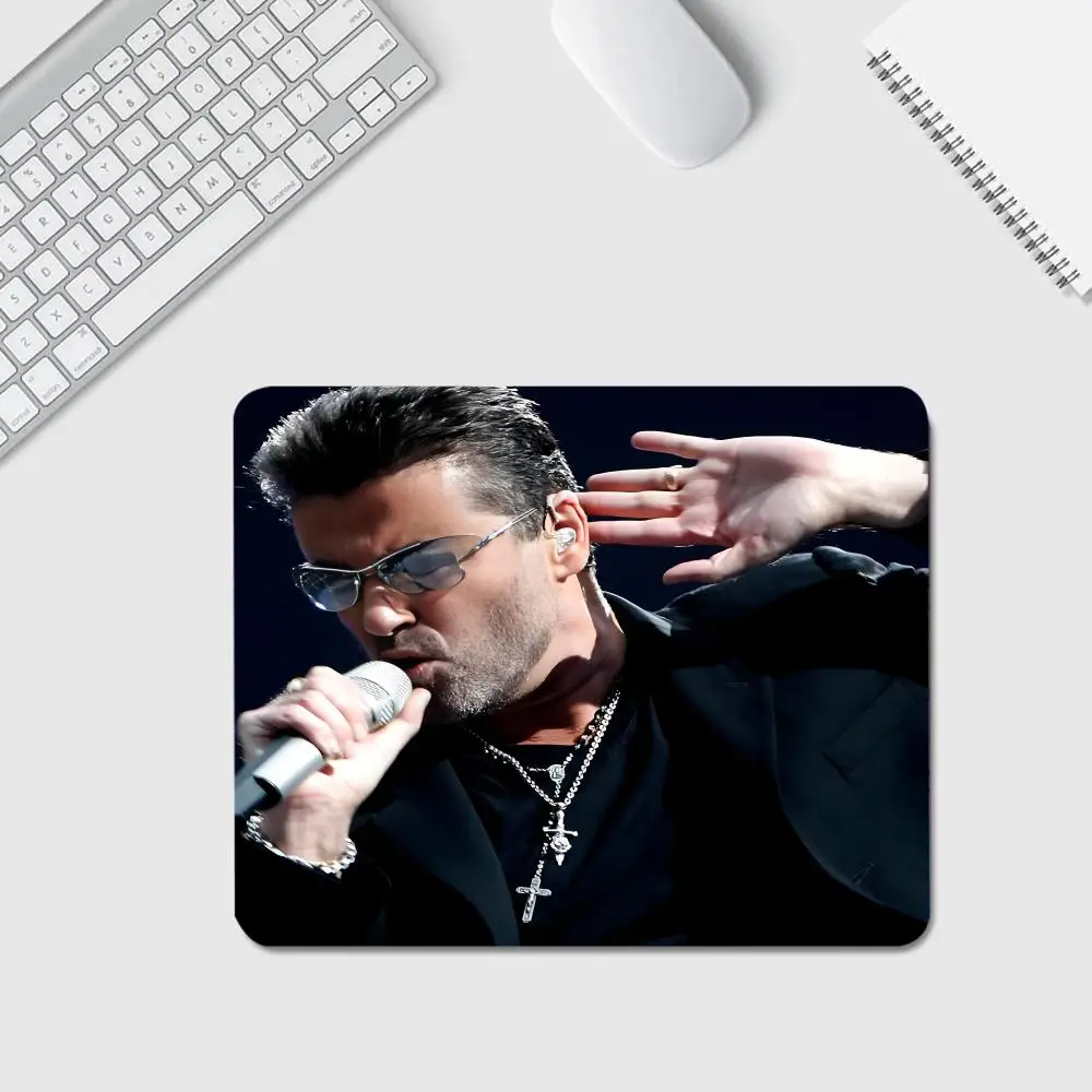 Singer G-George M-Michael MAISTO Mouse Pad Anime Game Mouse Pad High Quality Small Desk Pad Rubber Laptop Desk Pad