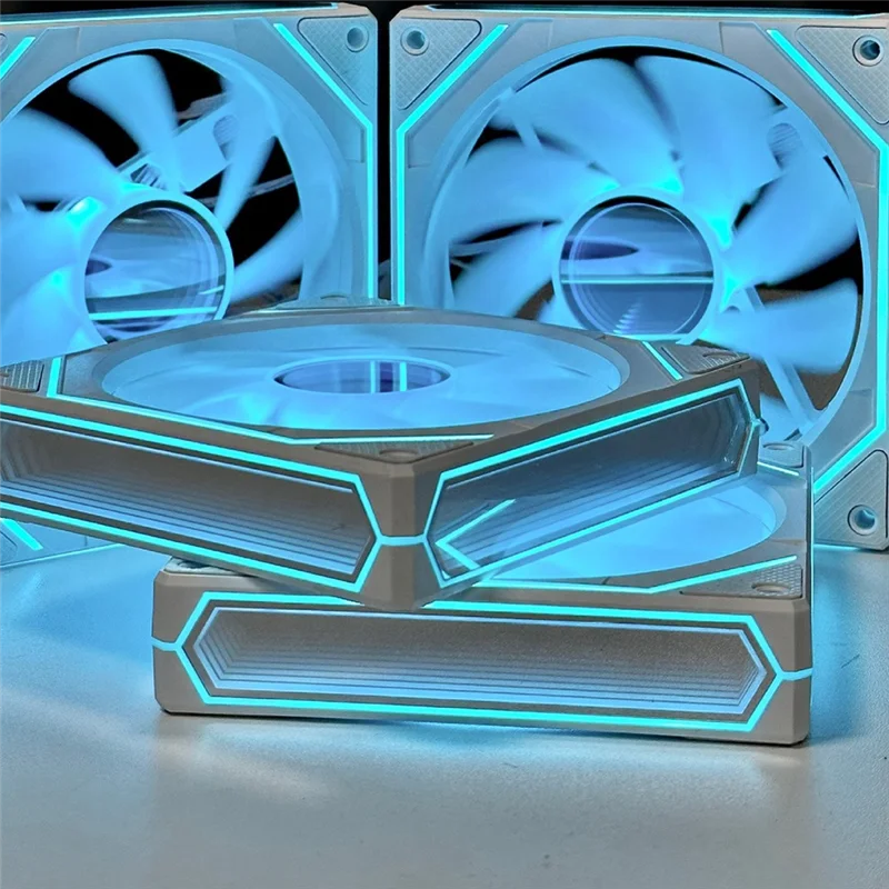 Ежедневно. Сторона вентилятора. Шасси Prism 6Pro. Синхронизированный ШИМ. Интеллектуальный контроль температуры. Белый.