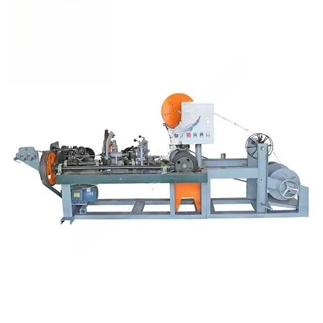 Automatic Barbed Wire Fence Equipment, High Speed Normal Reverse Twisted Barbed Wire Making Machine