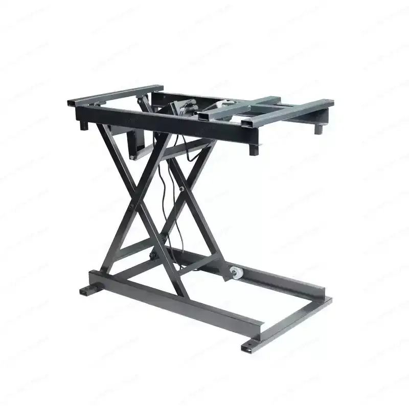 Multifunctional 100-150kg Electric Lift Table Base – 24V Wired Remote Folding Iron Frame for Coffee/Dining Table
