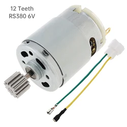 R380 R390 12 Teeth DC Motor 6V 12V 12000-20000RPM Kids On Ride Remote Control Car Motor R 380 390 High Speed Electric Motor