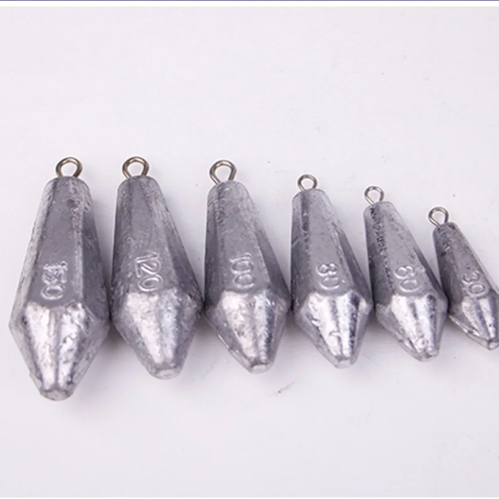 2024 10g-200g Fishing Lead Sinkers concave bottom Carp Fishing fishing Weight Tail lead Sinker Lead Lead Weights Carp Fishing