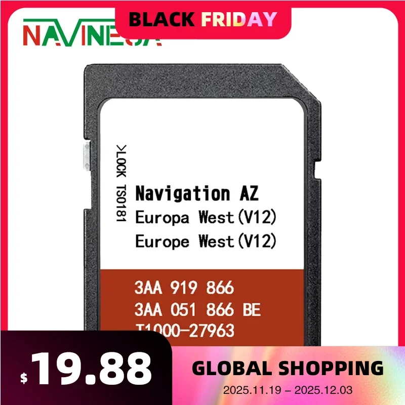 

8GB RNS315 WEST для VW Tiguan 2007-2011 спутниковая навигационная карта AZ V12 версия SD навигация Европейская версия карты