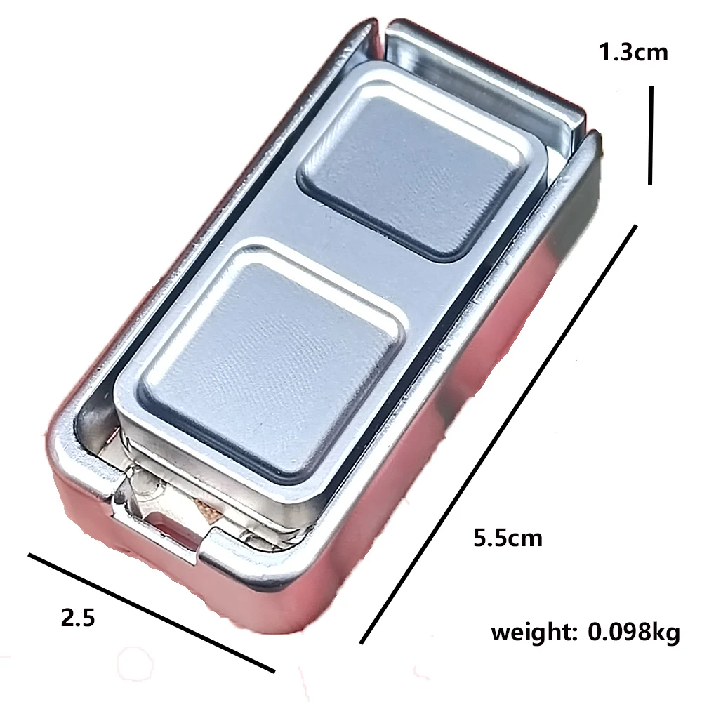 Push Card Magnetic Slider EDC Fidget Slider โลหะ ADHD ของเล่นป้องกันความเครียดความเครียดและความวิตกกังวลบรรเทา Fidget ของเล่นโต๊ะของเล่นของขวัญ