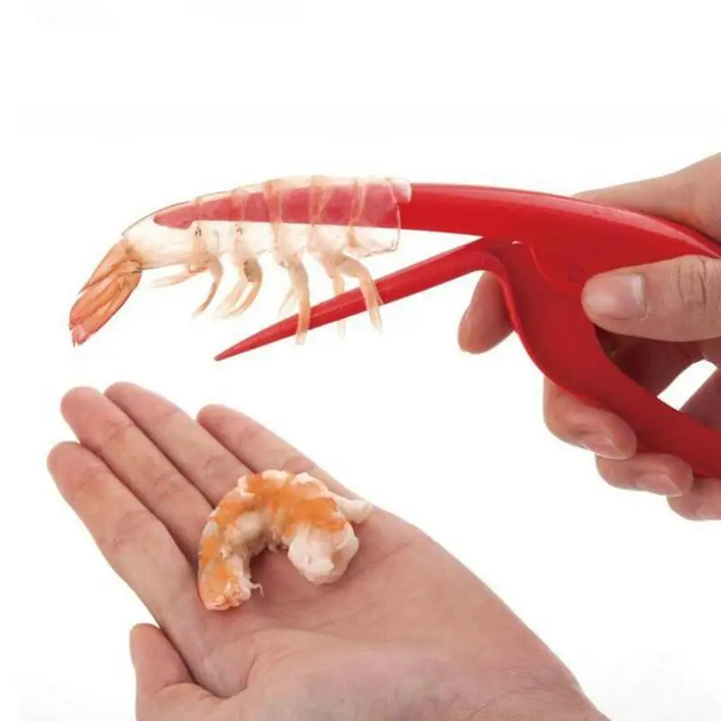 Pelador de gambas portátil de plástico Universal, dispositivo para pelar camarones, práctico, nuevo y útil utensilios de cocina, 1 ud.