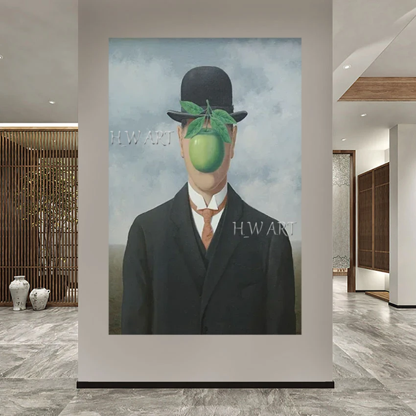 Modern Acrylic Textured Art Picture Frameless Simple Style Canvas Artwork Decor Abstract Figure Oil Paintings, Men In Suits