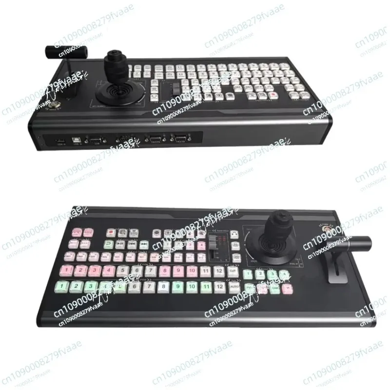 12 Channel Video Mixer Switcher Dark Gray Aluminum 2KG Keyboard Controller USB 2.0 Control Panel Professional Live Broadcast
