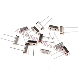 10PCS Crystal Oscillator Electronic Kit, HC-49Skind DIP Quartz Oscillator 11.0592M 32.768Mhz 4Mhz 8Mhz 12Mhz 16Mhz 20Mhz 25Mhz