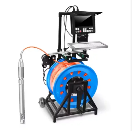 GV8-BCS 2024 Hot Sale 360 Degree Rotating Dual Camera Deep Well Camera Borehole Drilling Inspection Camera with Counter