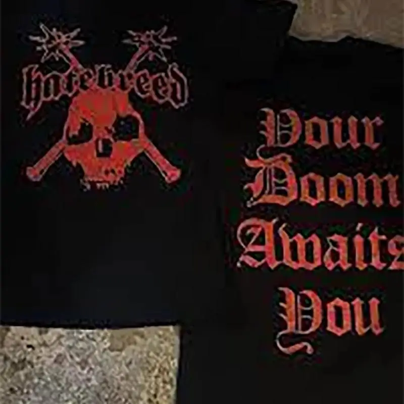 

VTG Hatebreed Band 2-сторонняя черная футболка всех размеров S 5XL UNISEX