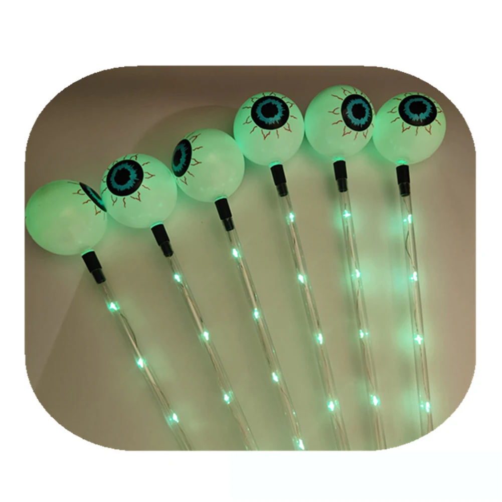 Lampe solaire au sol 62 globes oculaires, 8 modes, piquet de jardin, veilleuse LED pour Halloween jardin cour