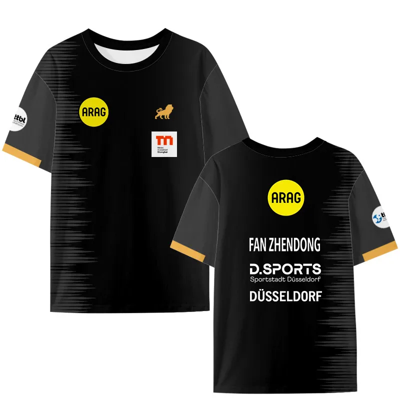 Fan Table Tennis Jersey Men Short Sleeve T‑Shirt Sports Training Tee, Breathable Sports Fan T‑shirt For Table Tennis Supporter
