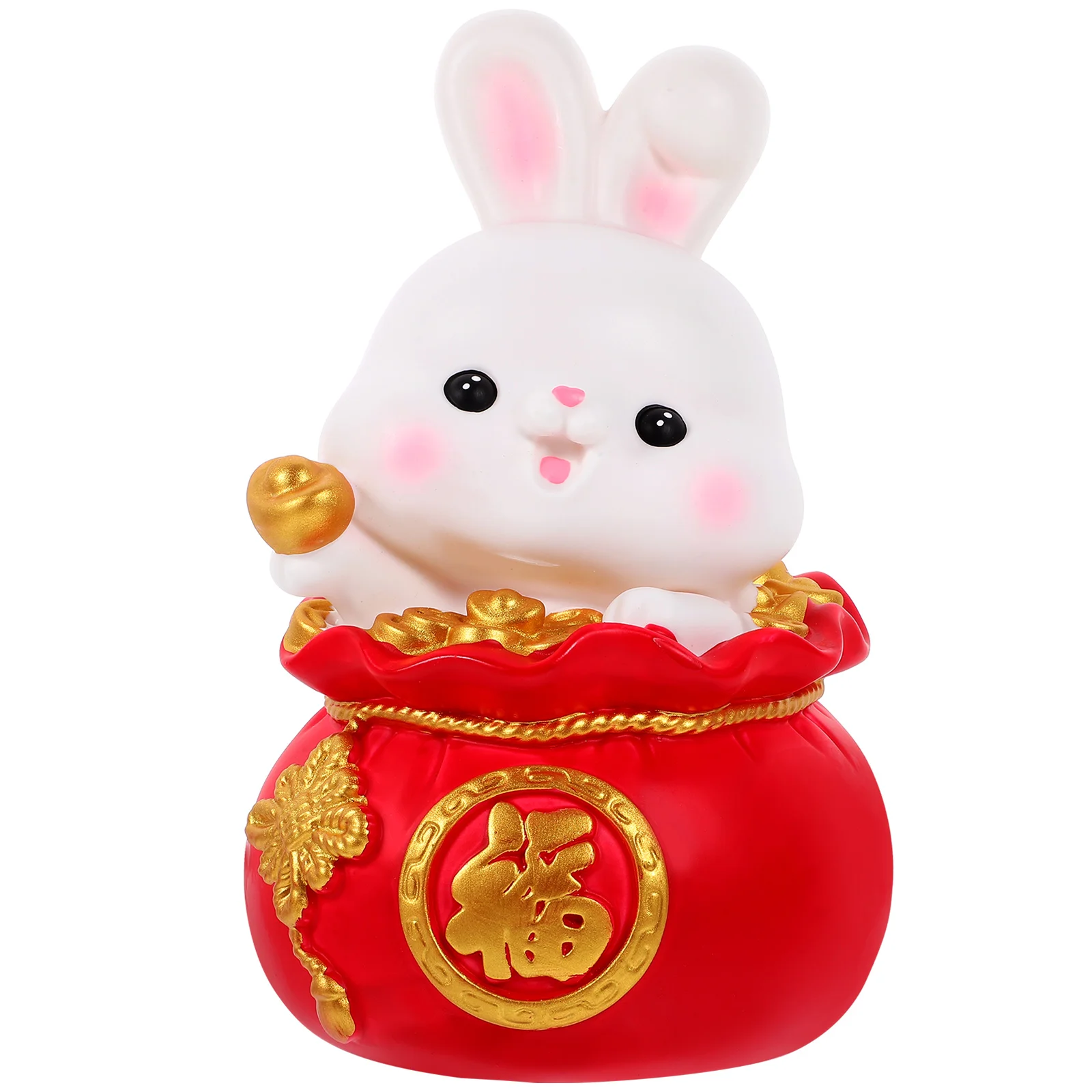 

Bunny Coin Bank Large Vinyl Rabbit Shape Decorative Money Jar Cartoon Piggy Bank Kids Saving Box Piggy Banks for Girls