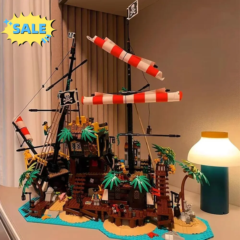 

New 2545PCS Pirates of Barracuda Bay Building Blocks Bricks Compatible 21322 Birthday Christmas Gifts